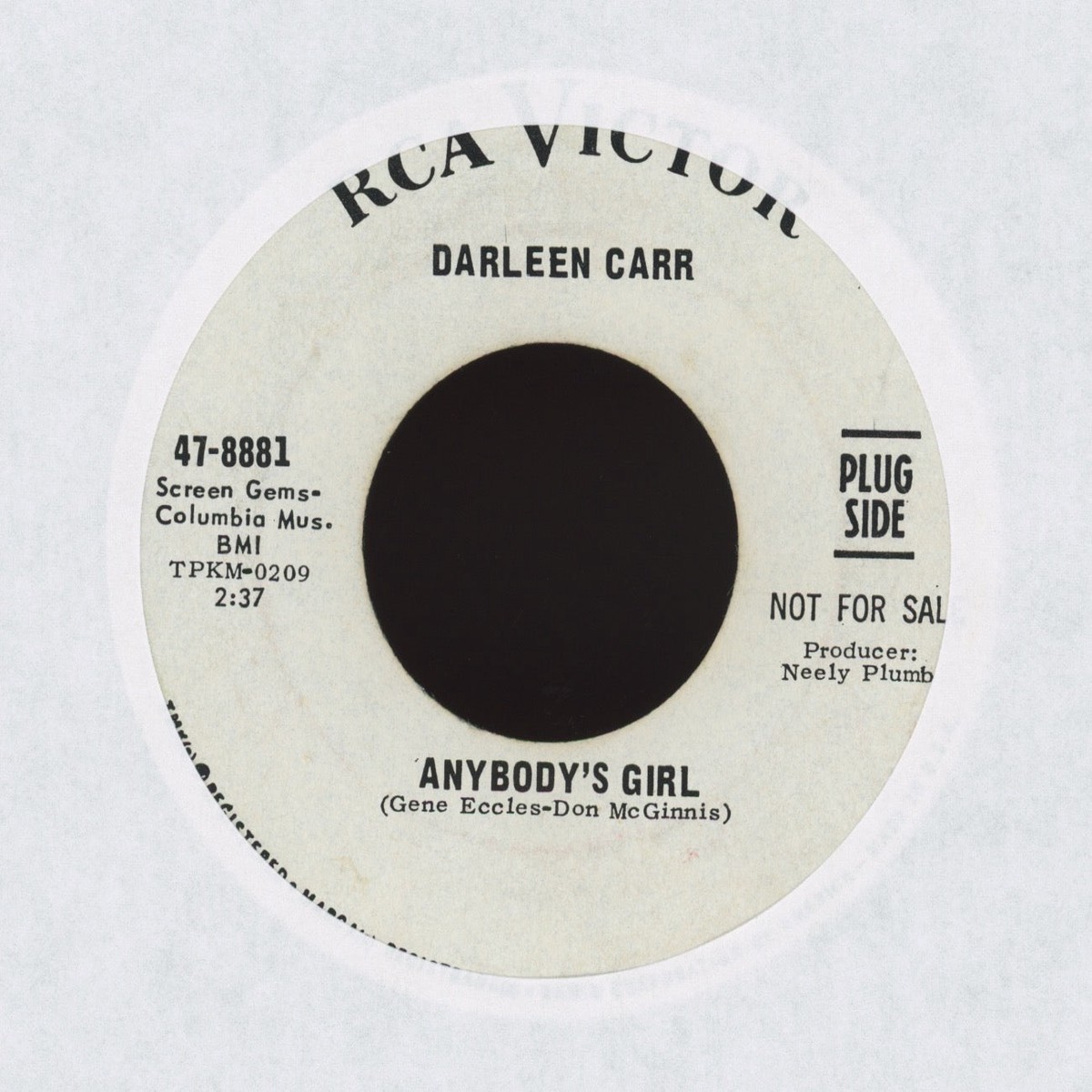 Darleen Carr – Anybodys Girl on RCA Promo Northern Soul 45