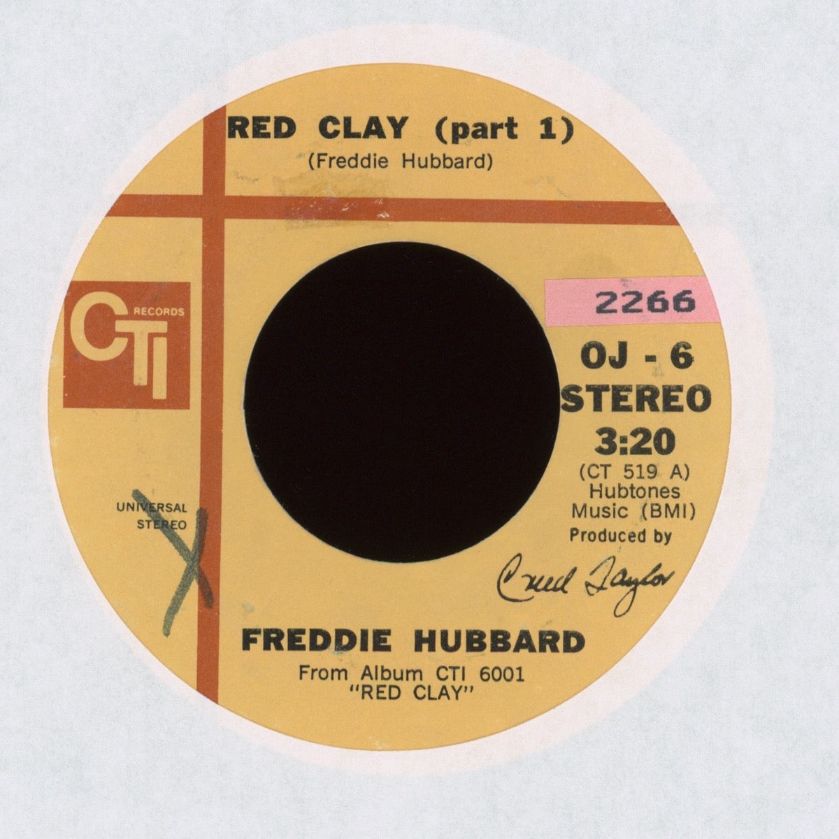 Freddie Hubbard – Red Clay on CTI Jazz Funk 45