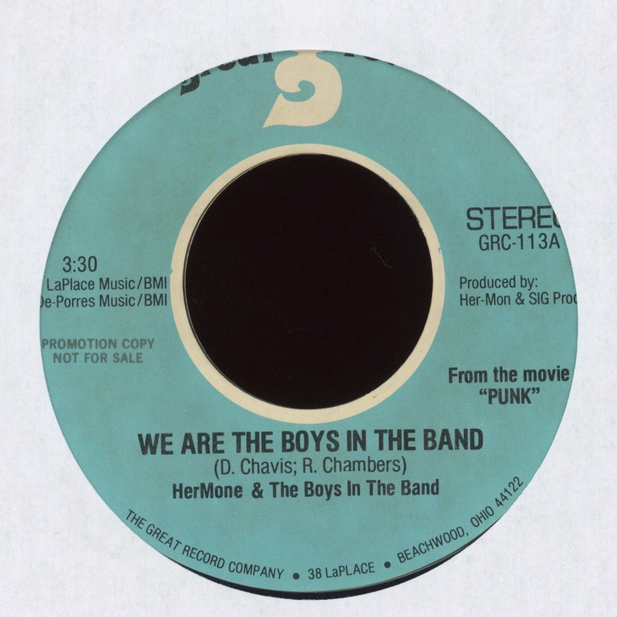 Hermone The Boys in The Band – We Are The Boys In The Band on The Great Record Co Herman Griffin