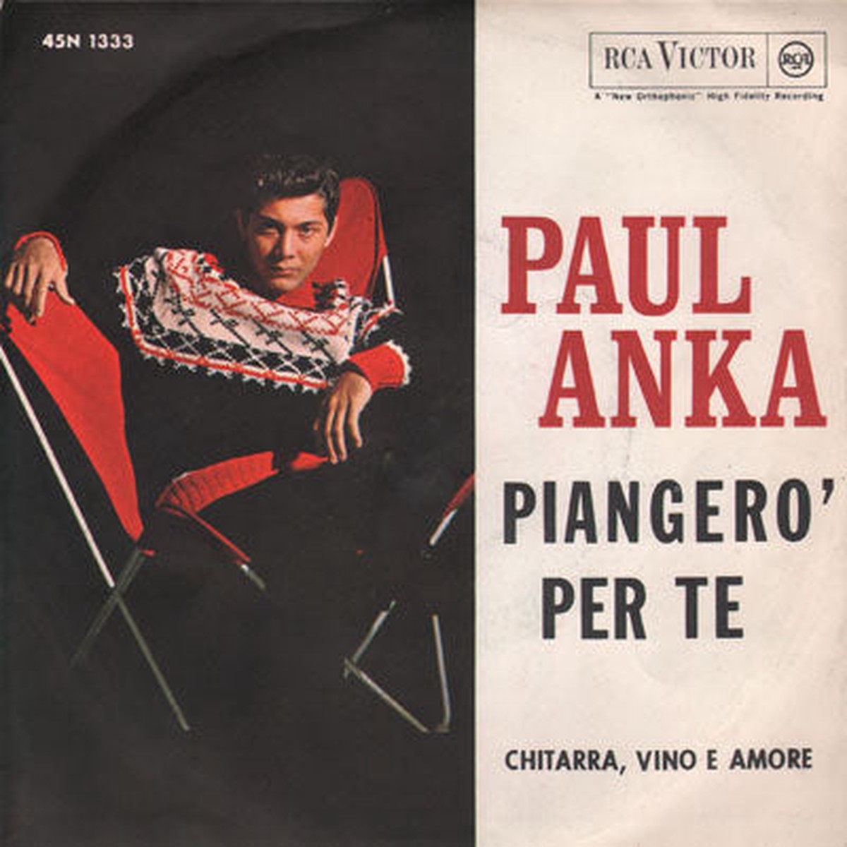 Paul Anka - Pianger Per Te (7 Single) - USED