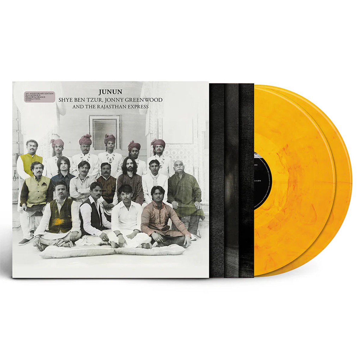Shye Ben-Tzur Jonny Greenwood The Rajasthan Ex - Junjun Yellow Orange Marbled Vinyl