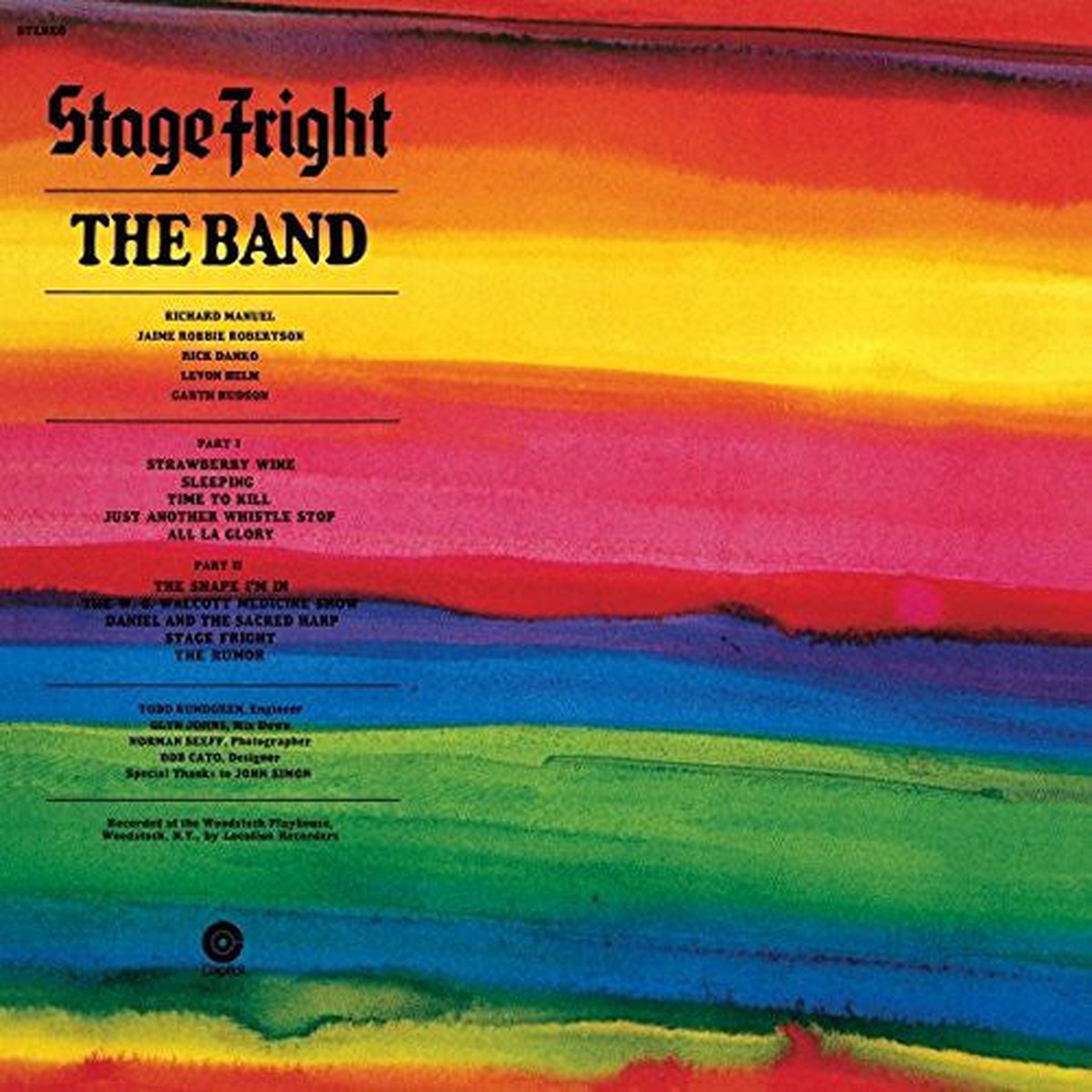 The Band – Stage Fright (LP Album RE 180) – NEW