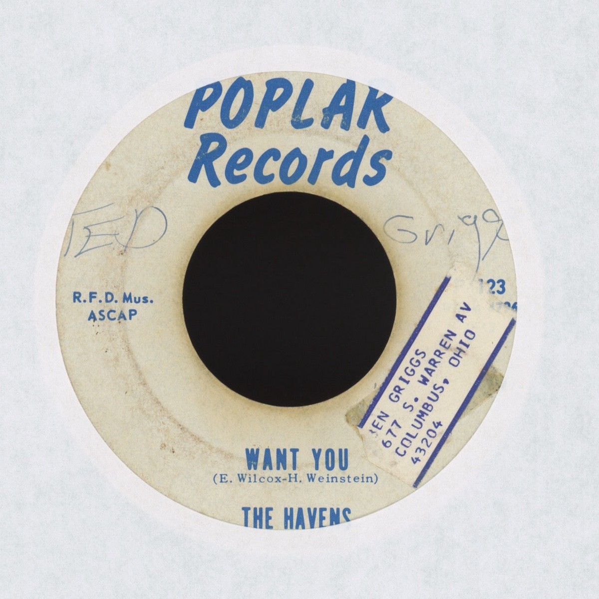The Havens - Want You on Poplar RB Doo Wop 45