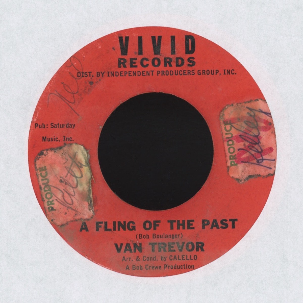 Van Trevor – A Fling Of The Past on Vivid Northern Soul 45