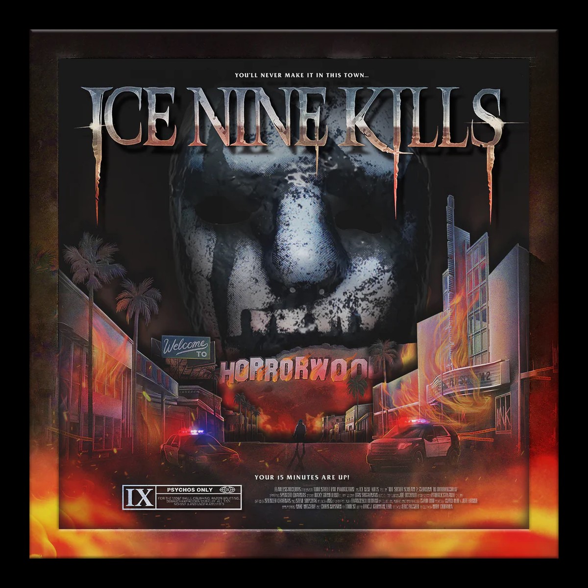 Ice Nine Kills – Welcome To Horrorwood Under Fire Orange Red Splatter 3-lp Vinyl Box Set