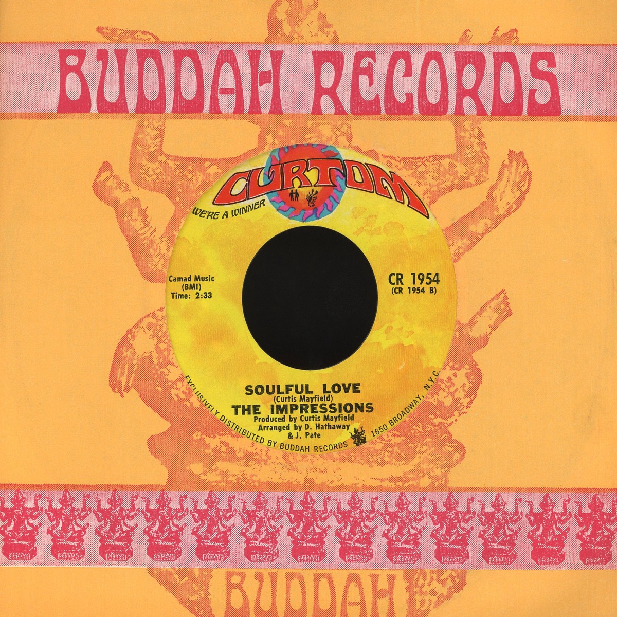 The Impressions – (Baby) Turn On To Me Soulful Love on Curtom Soul 45