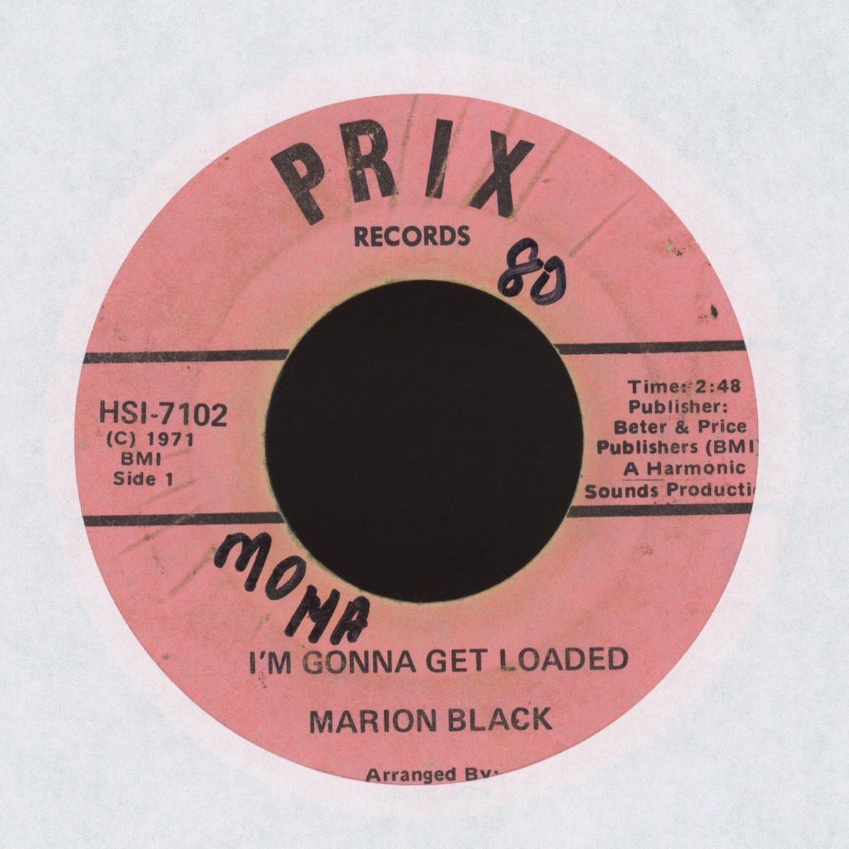 Marion Black – Im Gonna Get Loaded on Prix RB 45