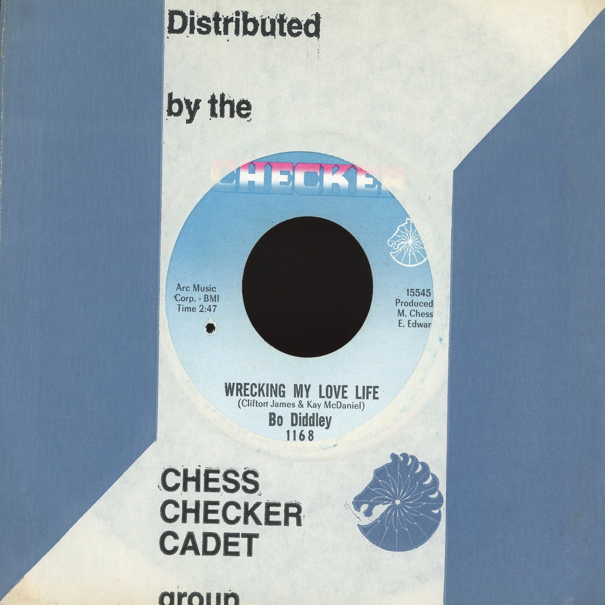 Bo Diddley – Wrecking My Love Life Boo Ga Loo Before You Go on Checker RB 45