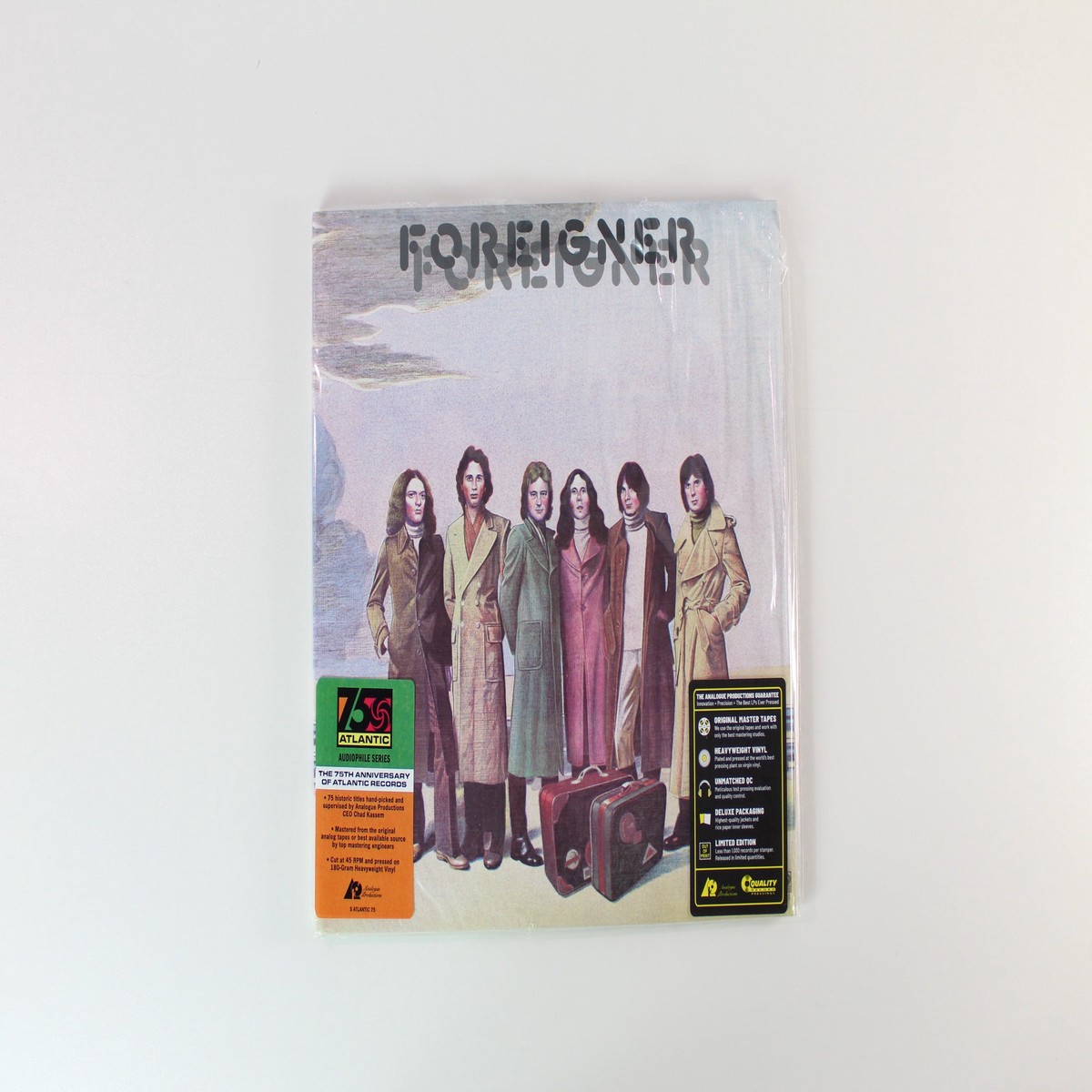 Foreigner – Foreigner on Atlantic 75 Audiophile Series Analogue Productions Ltd Numbered 45 RPM 180 Gram Reissue