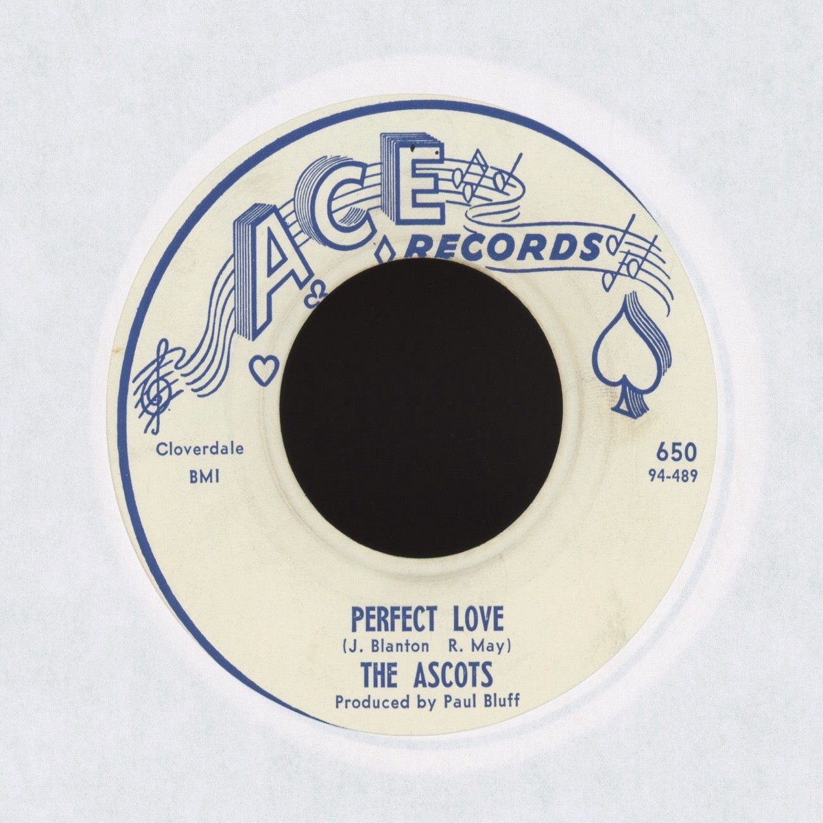 The Ascots – Perfect Love on Ace RB Doo Wop 45