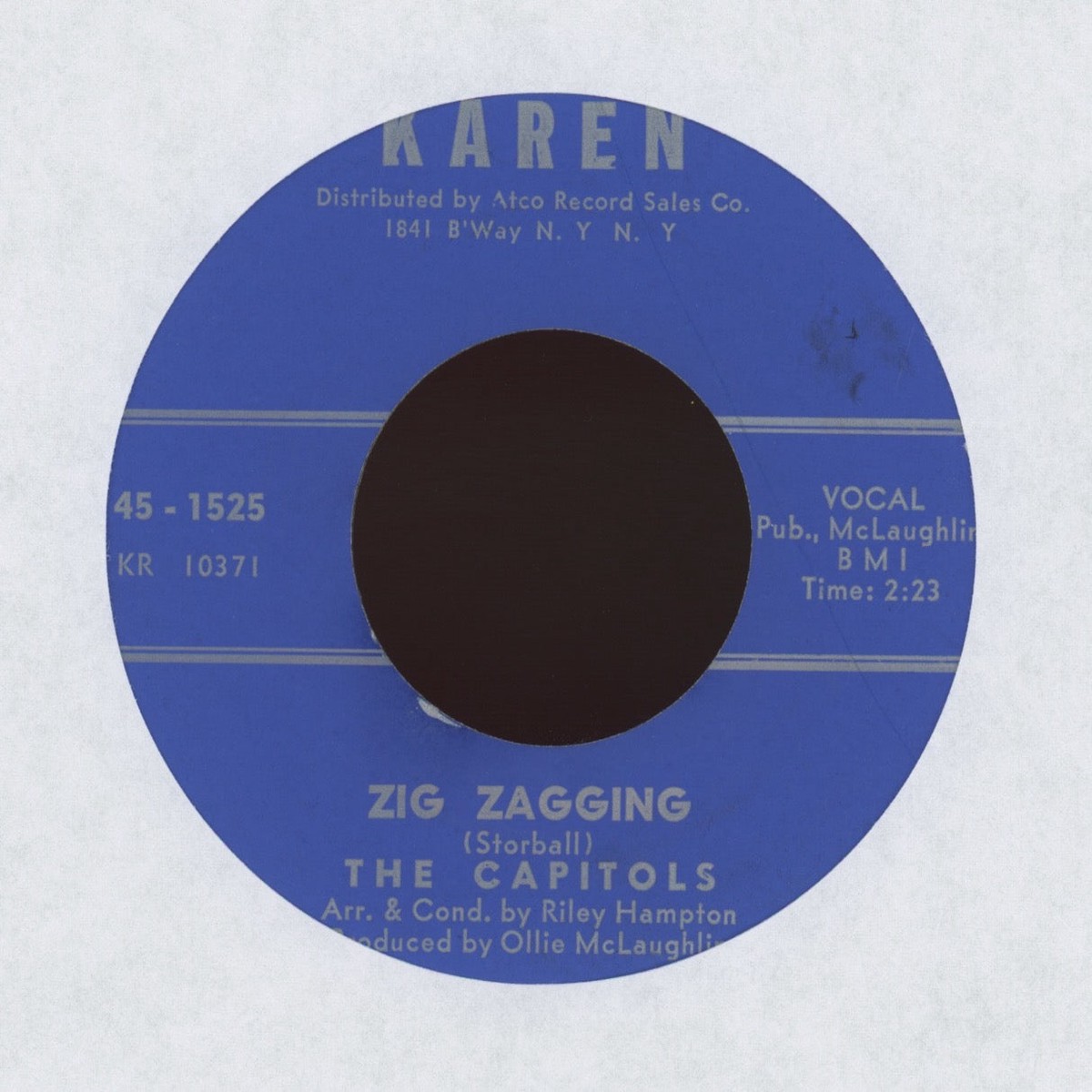 The Capitols – I Got To Handle It Zig-Zagging on Karen Northern Soul 45