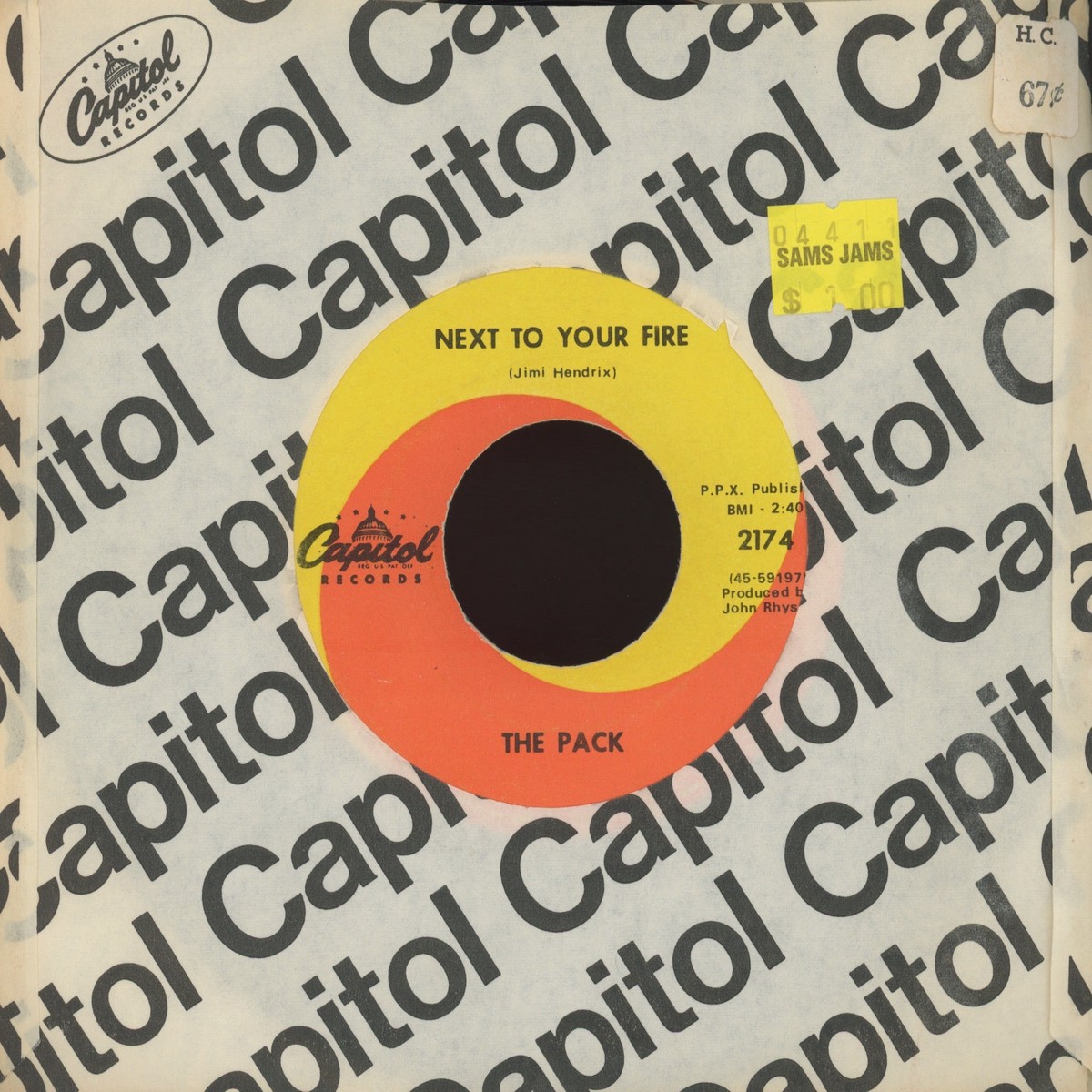 The Pack – Next To Your Fire on Capitol Garage 45