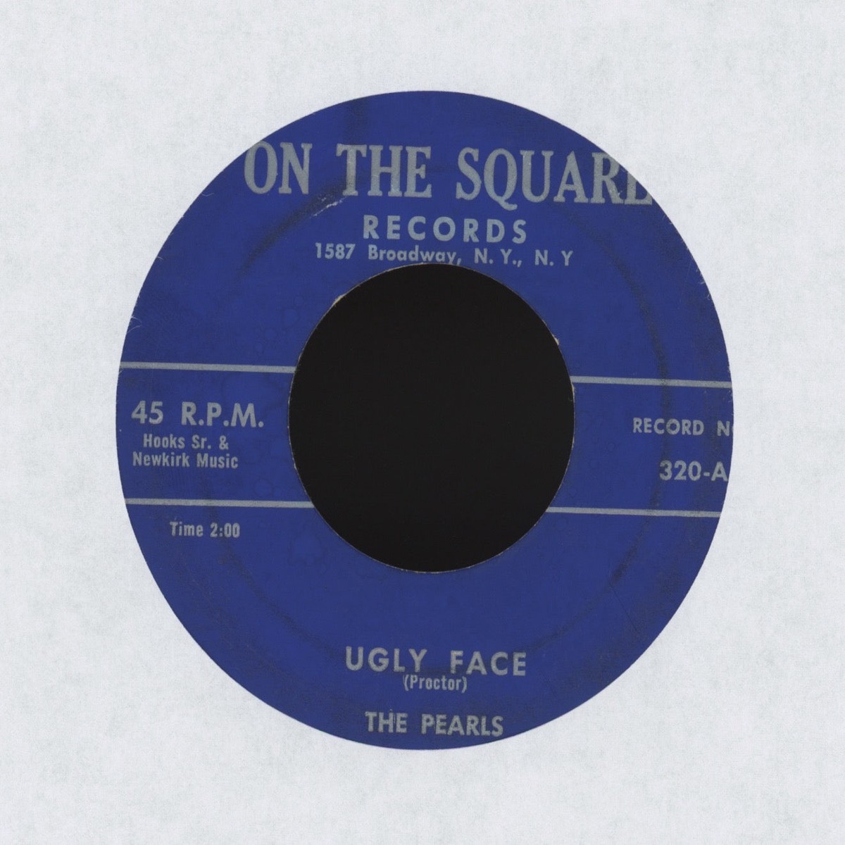 The Pearls – Ugly Face on On the Square RB Doo Wop 45