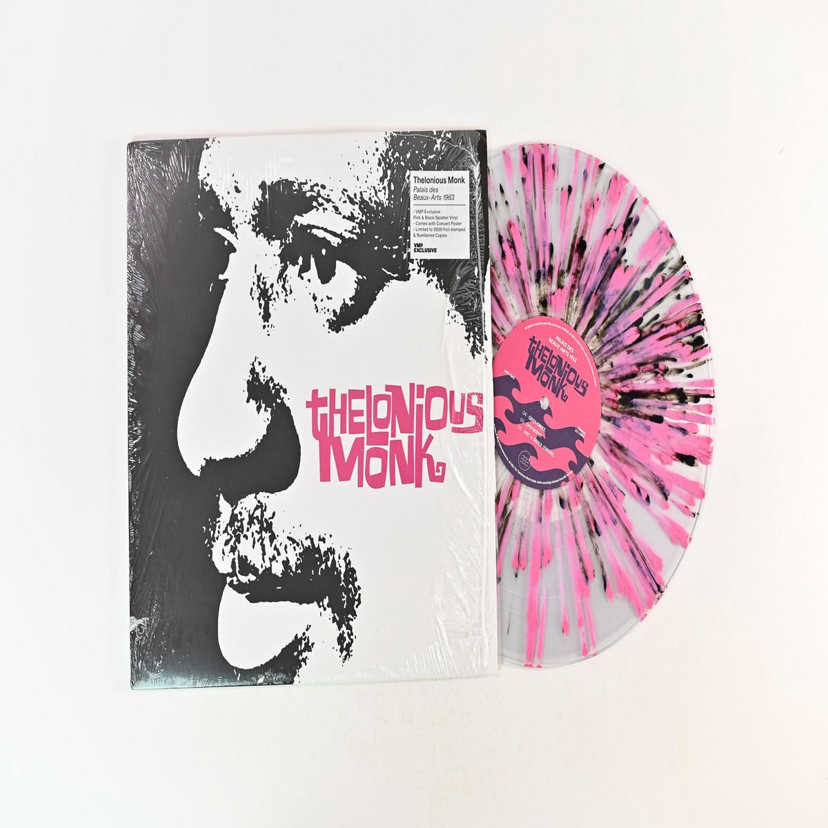 Thelonious Monk – Palais des Beaux-Arts 1963 on Tidal Waves Vinyl Me Please Ltd Numbered Clear With Pink And Black Splatter