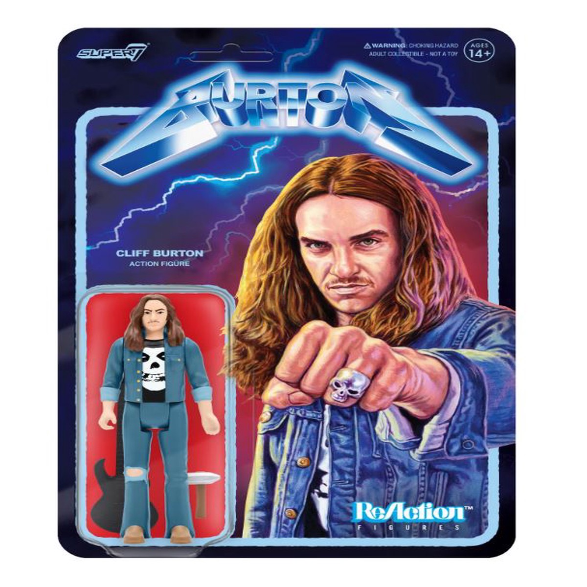 Cliff Burton METALLICA ReAction Figure - NEW