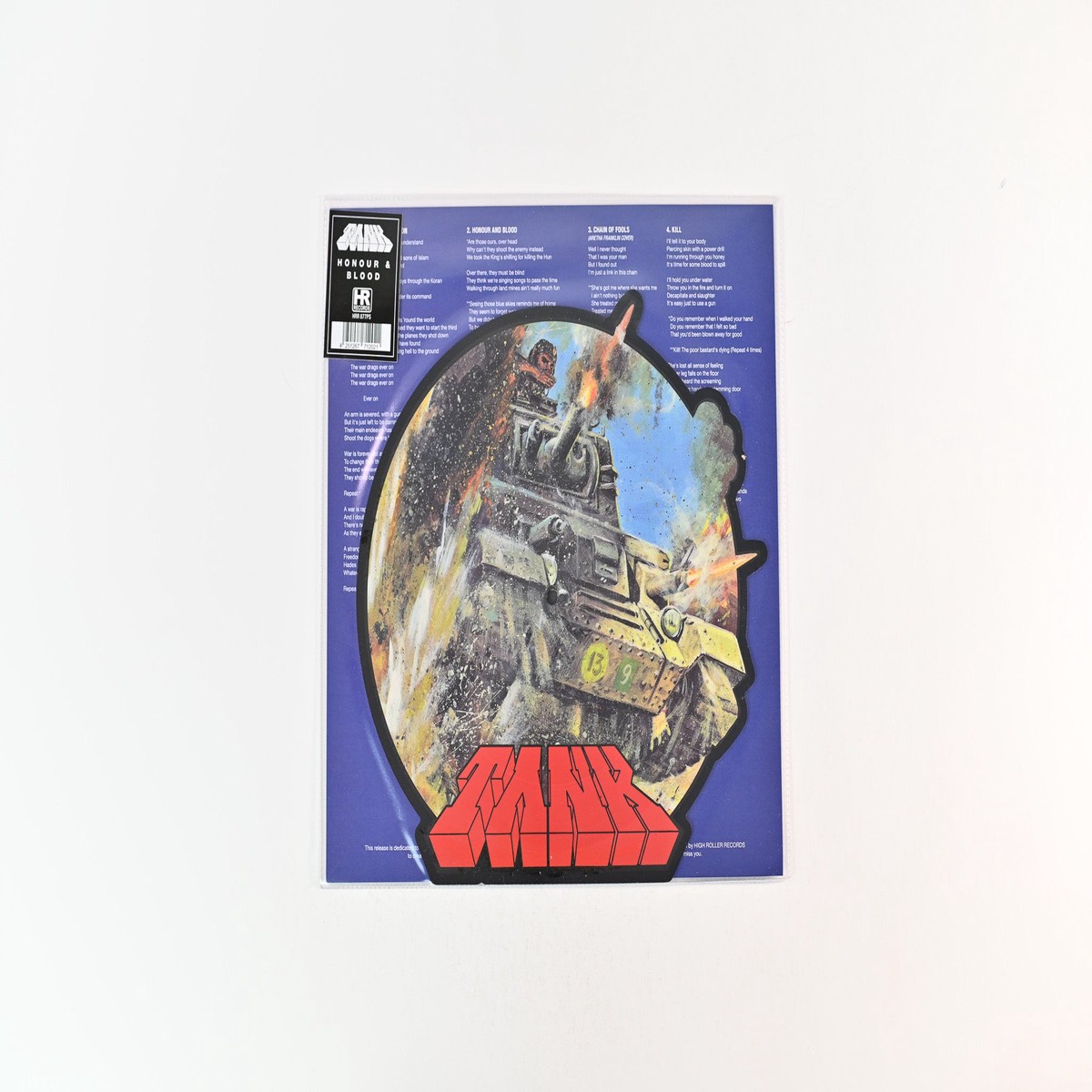 Tank – Honour Blood on High Roller Ltd Picture Disc