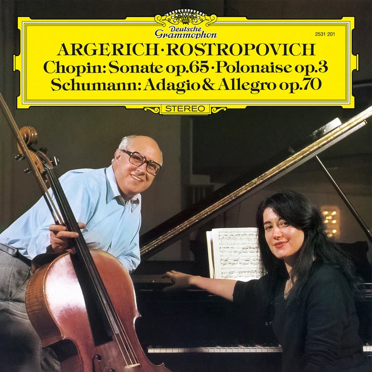 DAMAGED Martha Argeric Mstislav Rostropowitsch – Chopin Sonate Op 65 Schumann Adagio Original Source Series