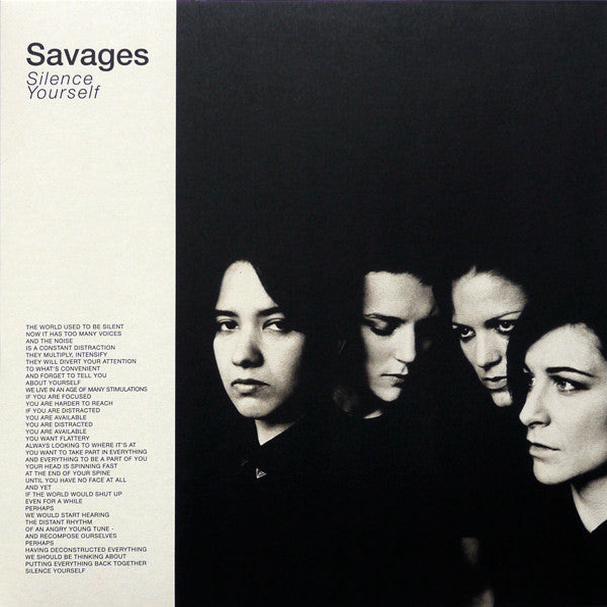 Savages (2) – Silence Yourself (LP Album) – NEW