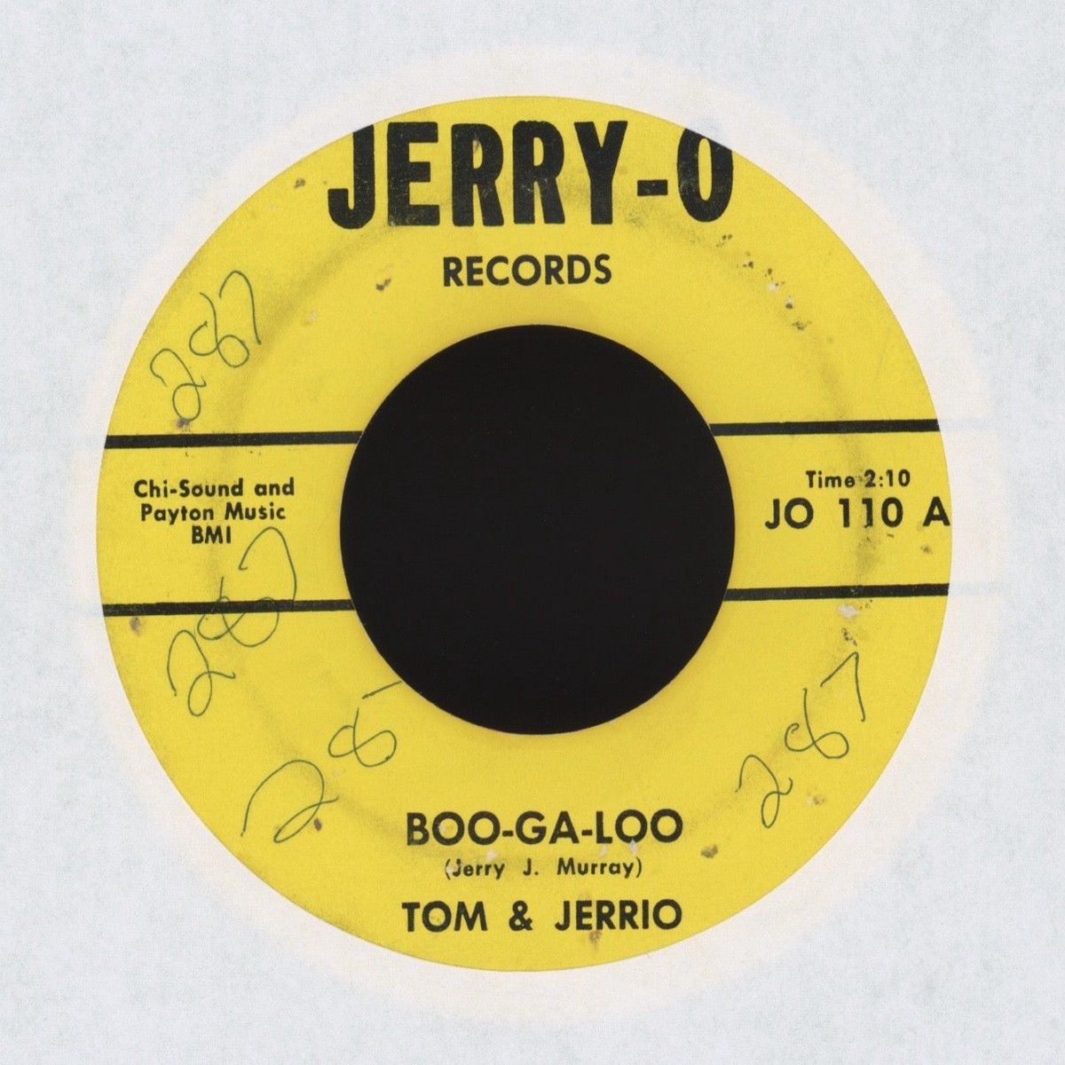 Tommy Jerrio – Boo-Ga-Loo on Jerry-O Latin Soul 45