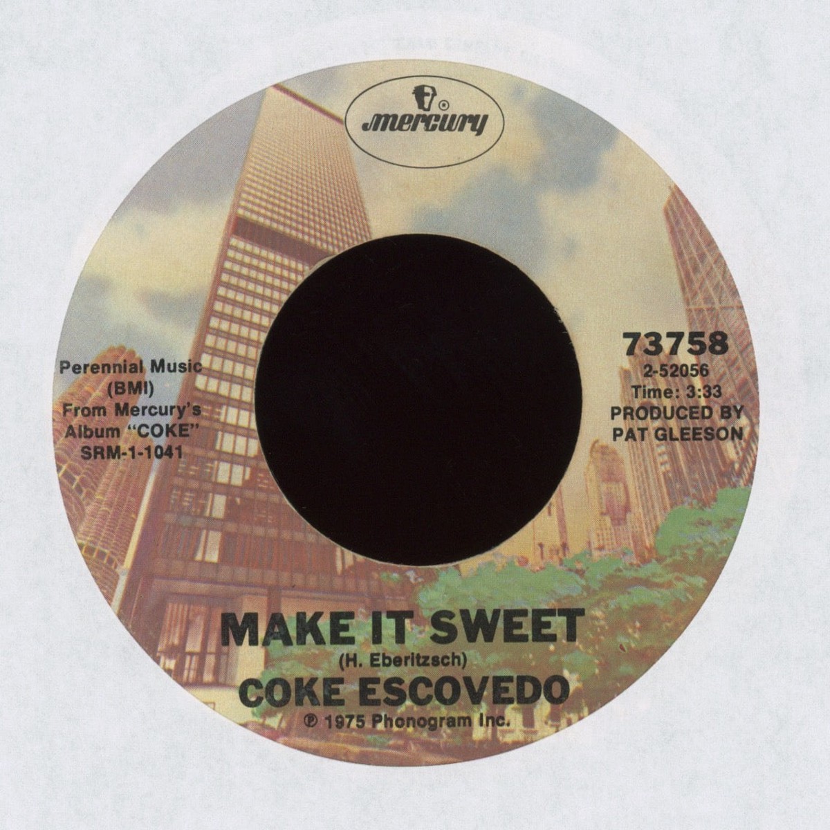 Coke Escovedo – Make It Sweet on Mercury 70s Soul 45