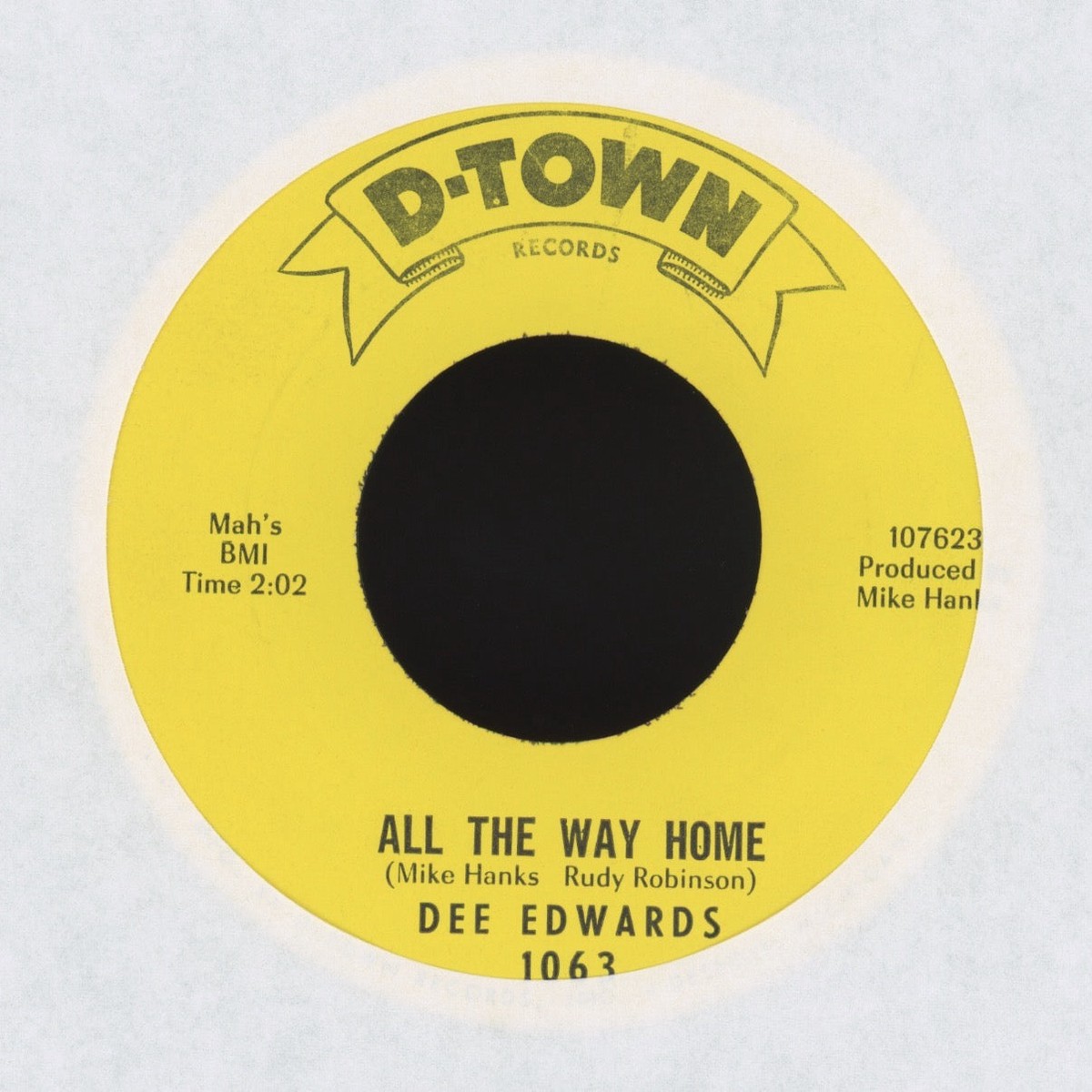 Dee Edwards – All The Way Home on D-Town Northern Soul 45
