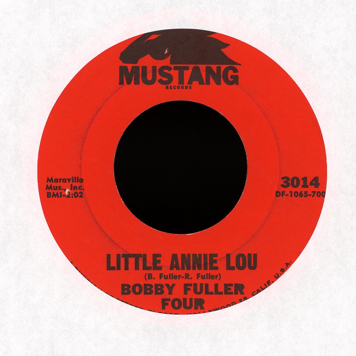 The Bobby Fuller Four – I Fought The Law Little Annie Lou on Mustang Records Garage 45