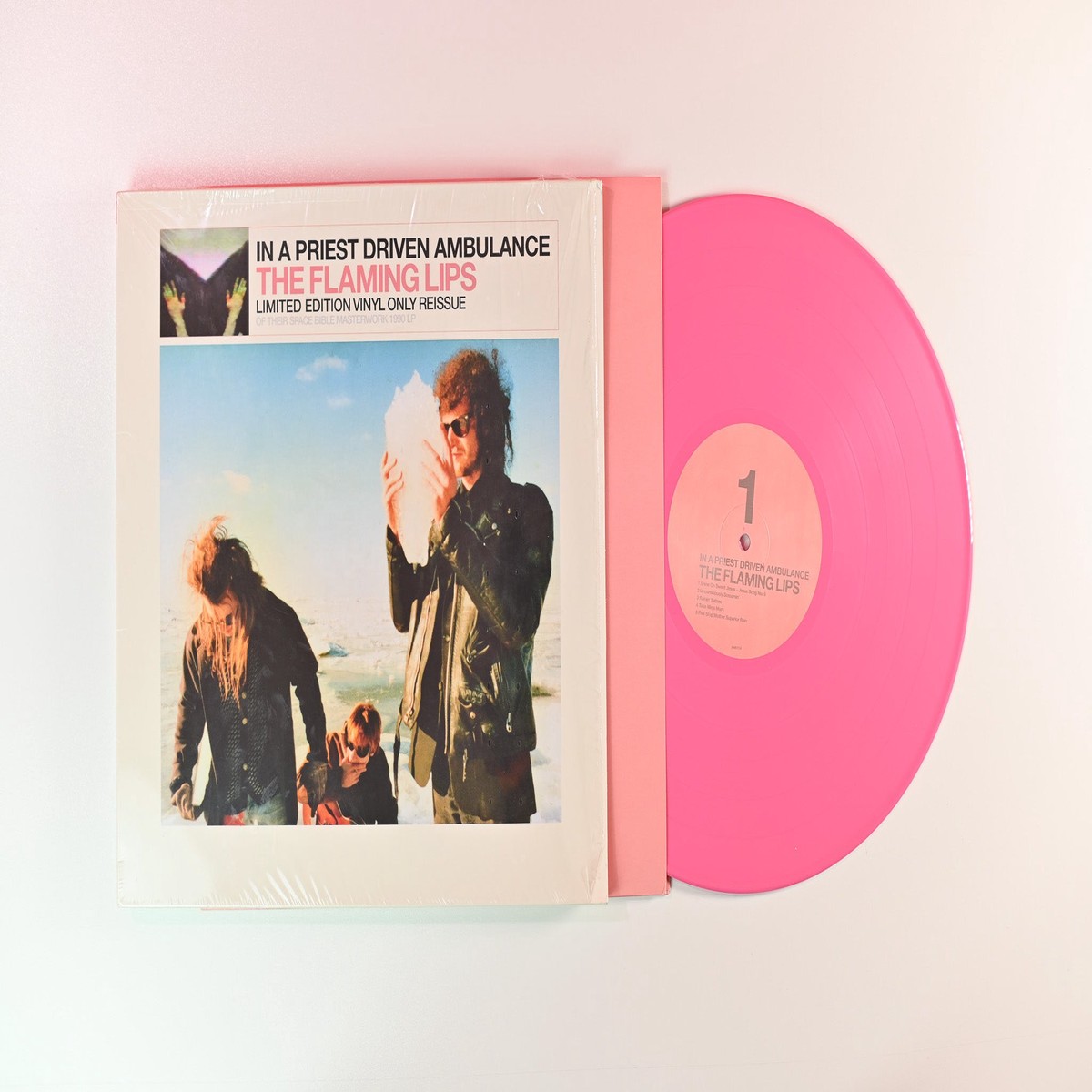 The Flaming Lips – In A Priest Driven Ambulance on Plain Recordings – Pink Vinyl