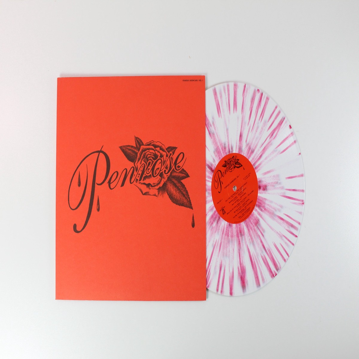 Various – Penrose Showcase Vol 1 on Penrose White Rose Splatter Vinyl