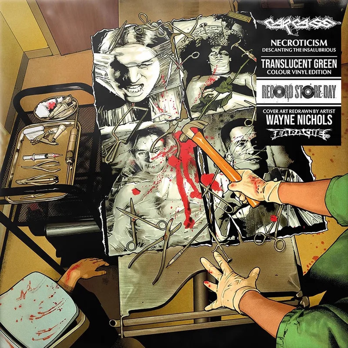 Carcass - Necroticism - Descanting The Insalubrious Translucent Green Vinyl