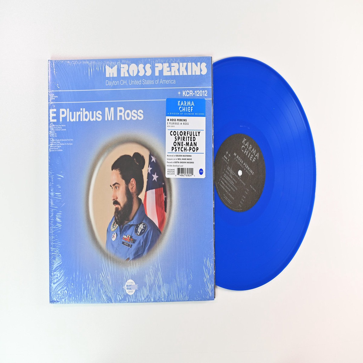 M Ross Perkins – E Pluribus M Ross on Karma Chief Records – Blue Vinyl