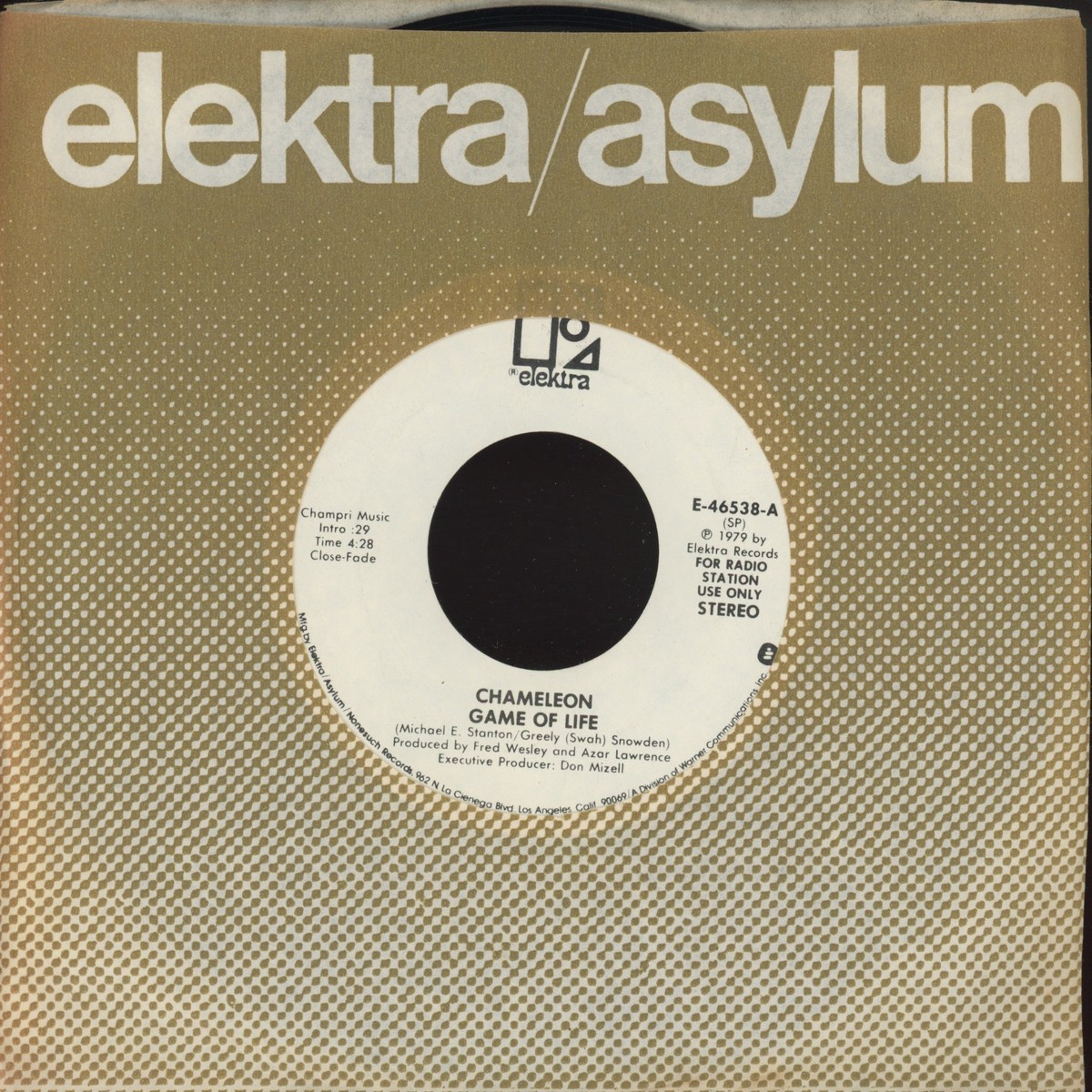 Chameleon – Game Of Life on Elektra Promo Modern Soul 45