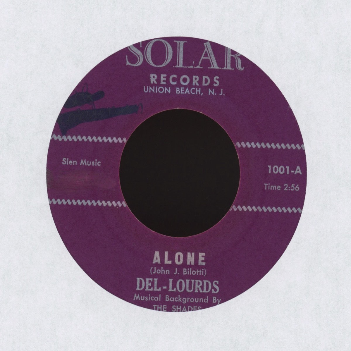 Del-Lourds – Alone All Alone on Solar RB Doo Wop 45