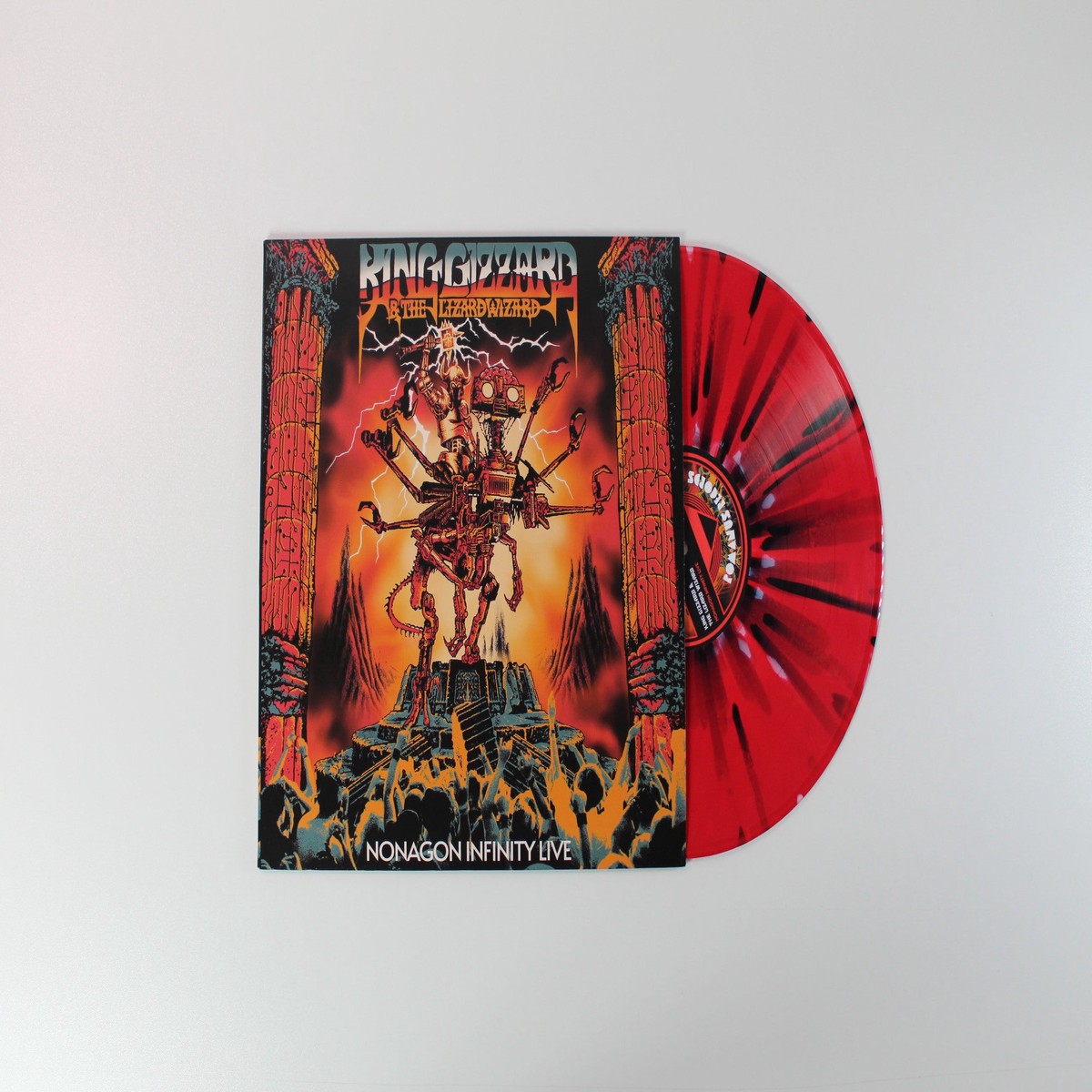 King Gizzard And The Lizard Wizard – Nonagon Infinity Live on Romanus Ltd Scarlet Holgraphic Vinyl