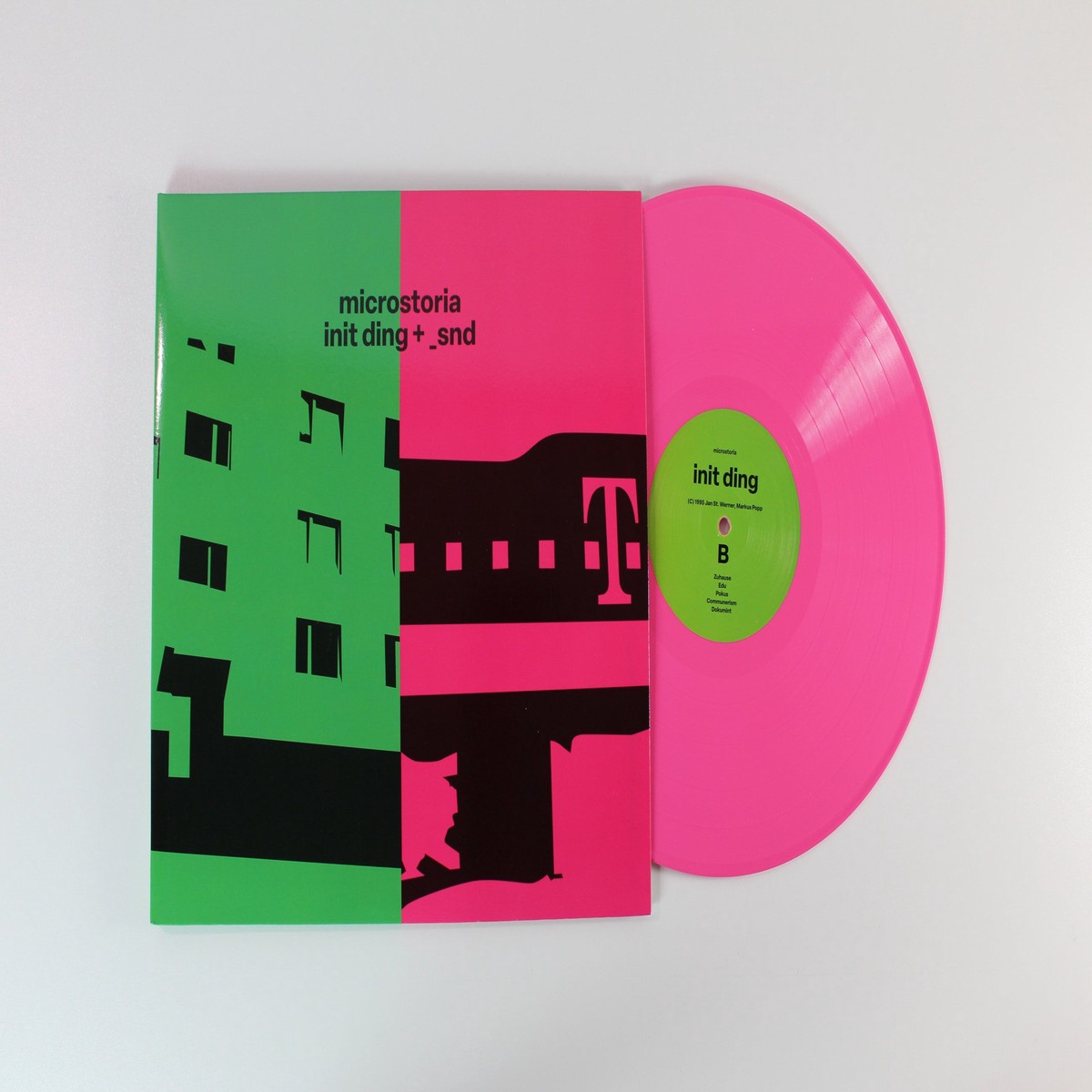 Microstoria – init ding snd (Remastered) on Thrill Jockey Pink Green Vinyl