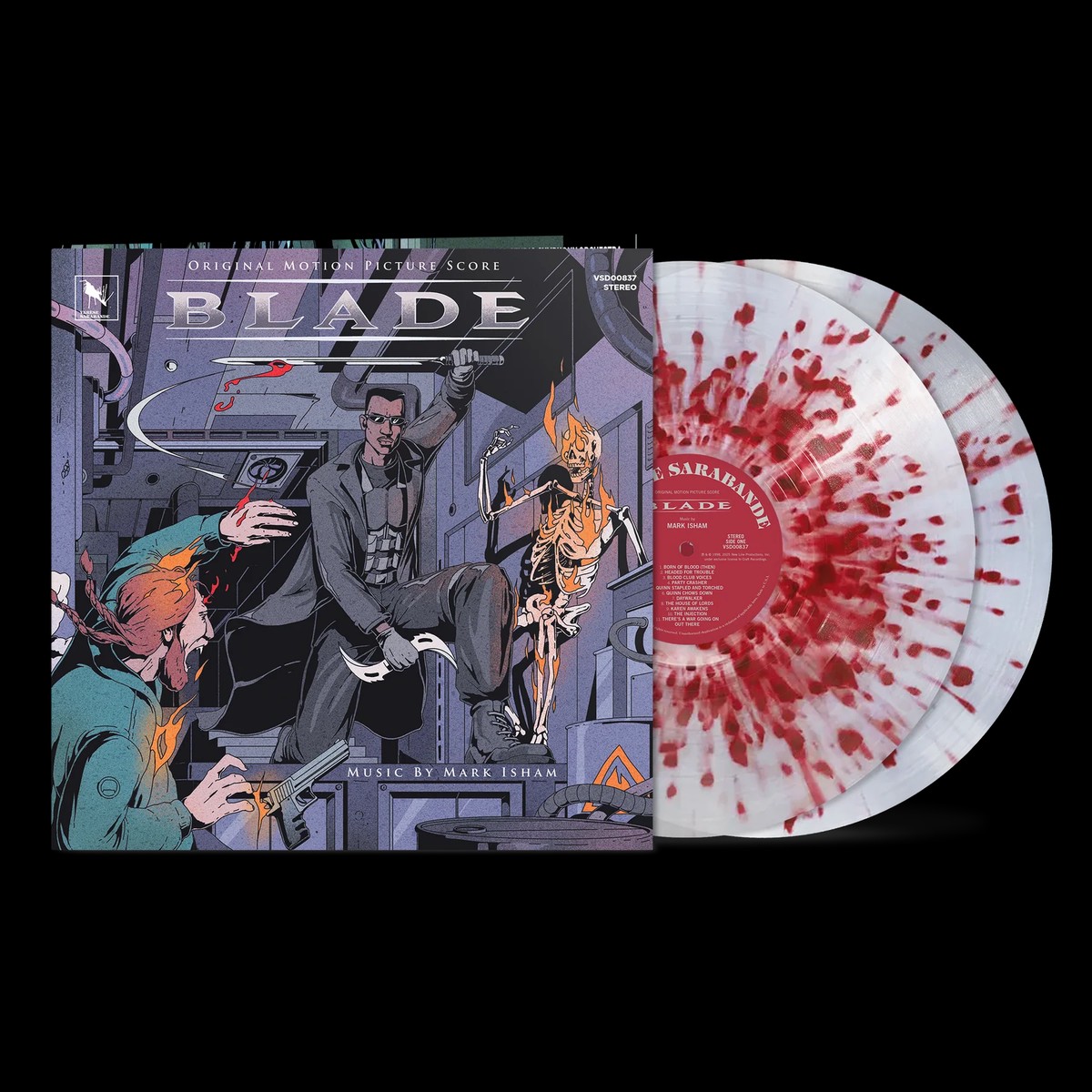 Mark Isham – Blade (Original Soundtrack) Clear Red Splatter Vinyl