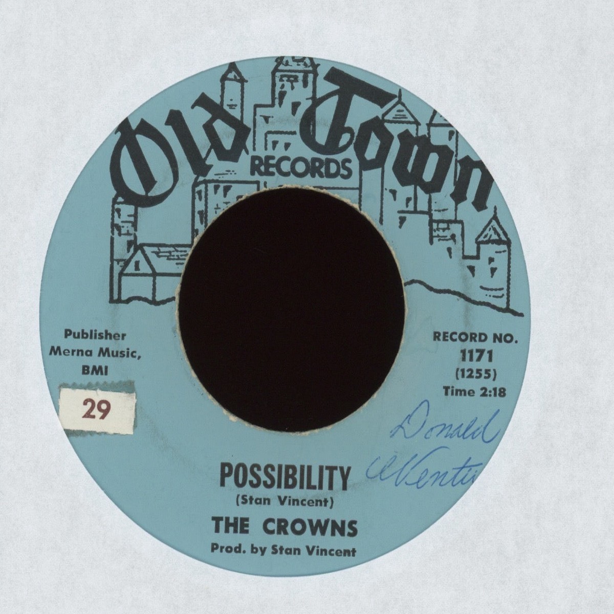 The Crowns – Possibility Watch Out on Old Town Doo Wop 45