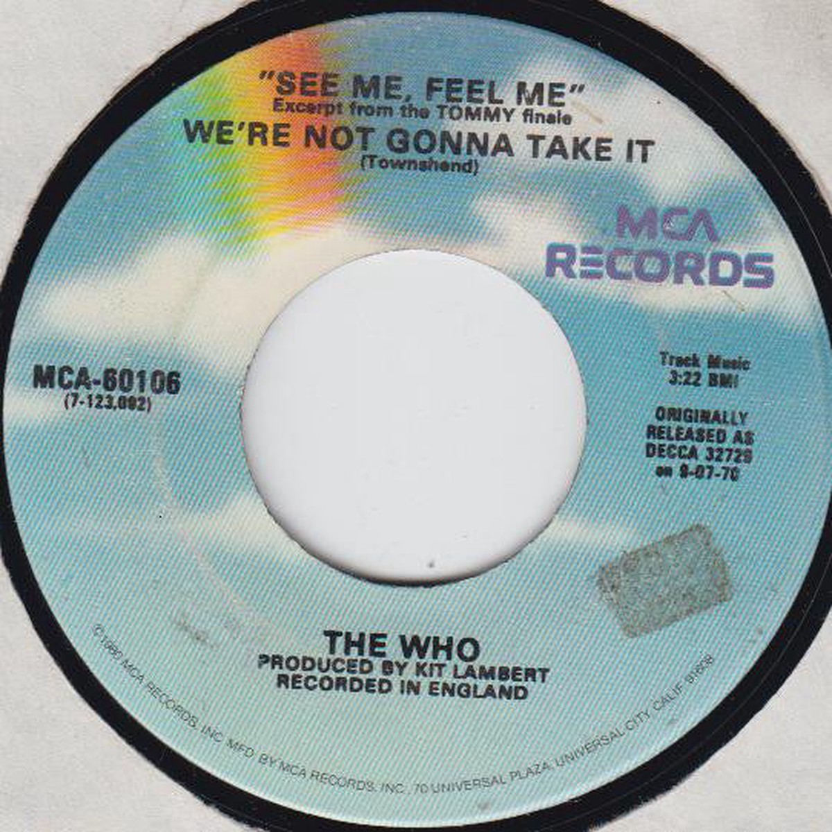 The Who – See Me Feel Me (7 RE) – USED