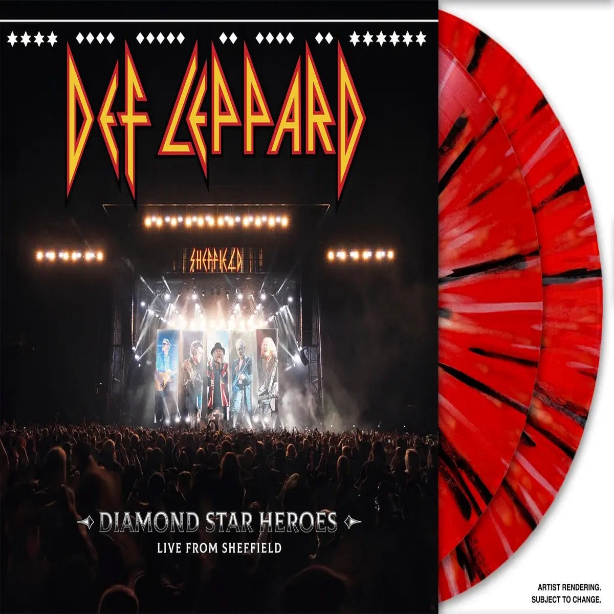 Def Leppard – Diamond Star Heroes Live From Sheffield Black Red Vinyl