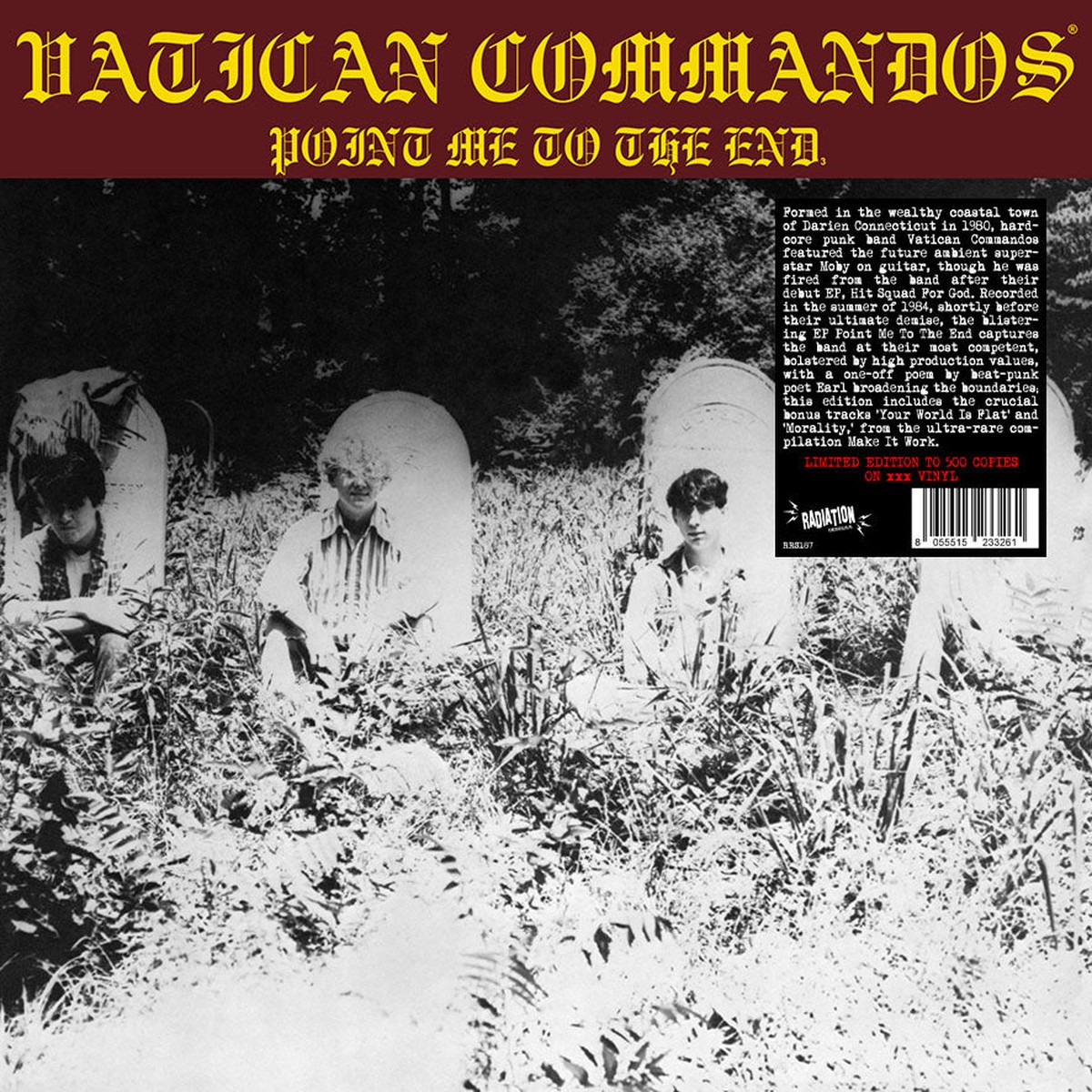 VATICAN COMMANDOS – POINT ME TO THE END 12 ( BONUS TRACKS) (LP Album YELLOW LTD RE) – NEW