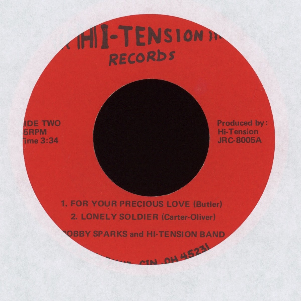 Bobby Sparks – For Your Precious Love Lonely Soldier on Hi-Tension Ohio Deep Soul EP