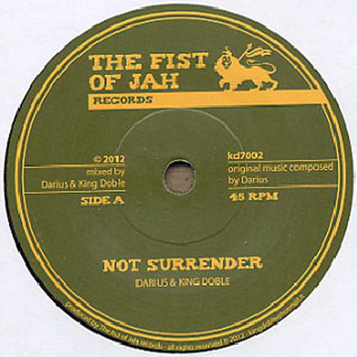 Darius King Doble – Not Surrender (7) – USED