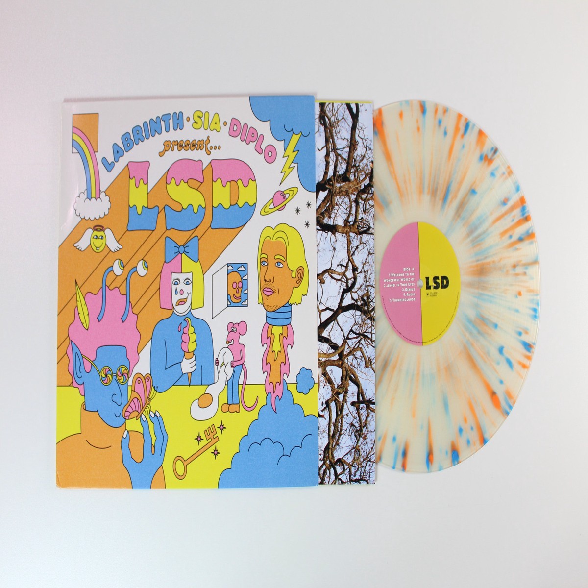 Labrinth – LSD on Columbia – Clear w Blue Orange Splatter