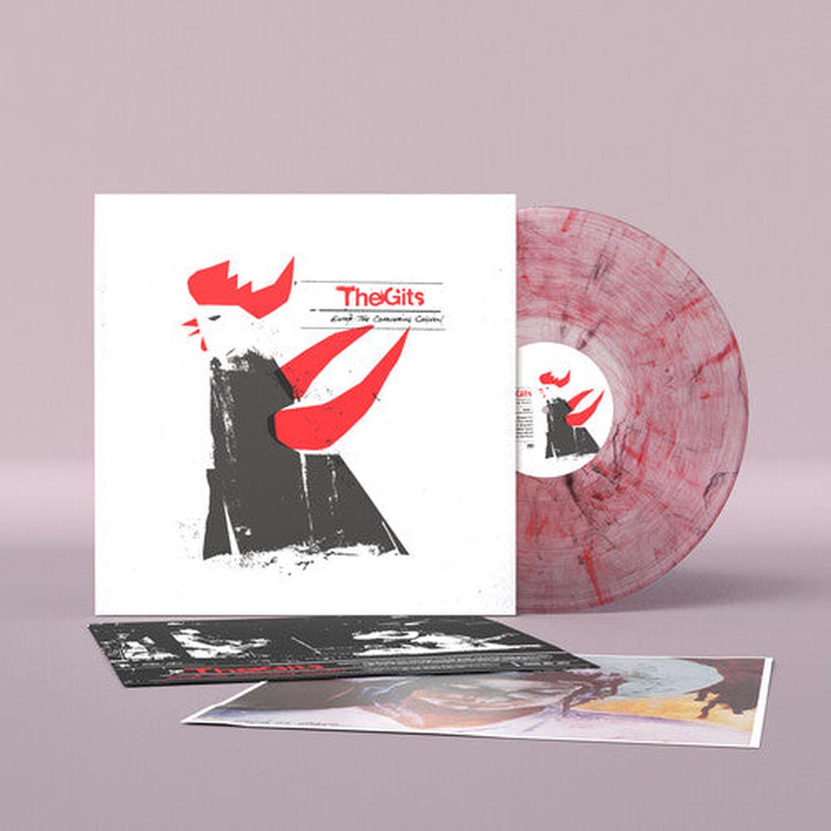 The Gits – Enter The Conquering Chicken Clear w Black Red Vinyl
