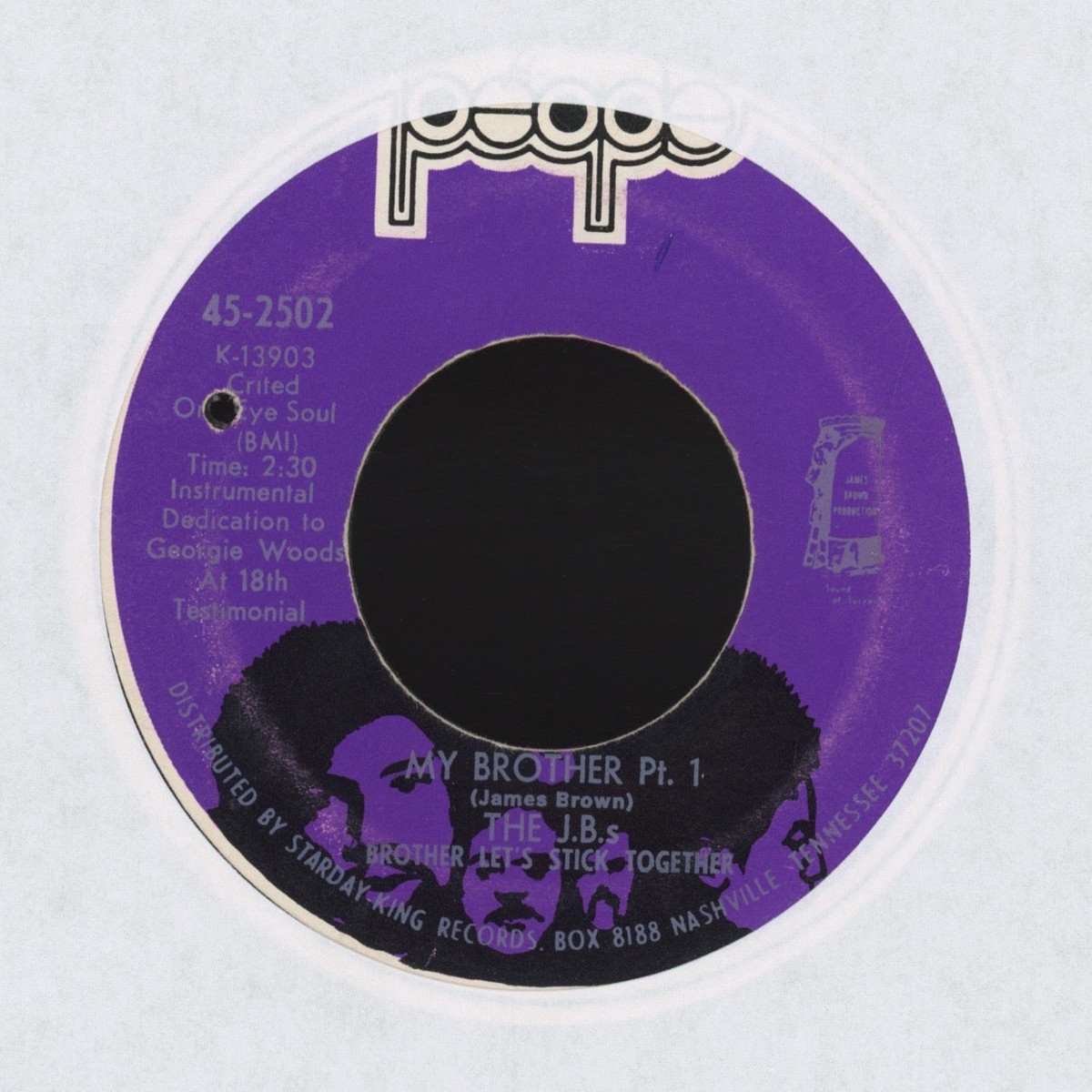 The JBs – My Brother on People Funk 45