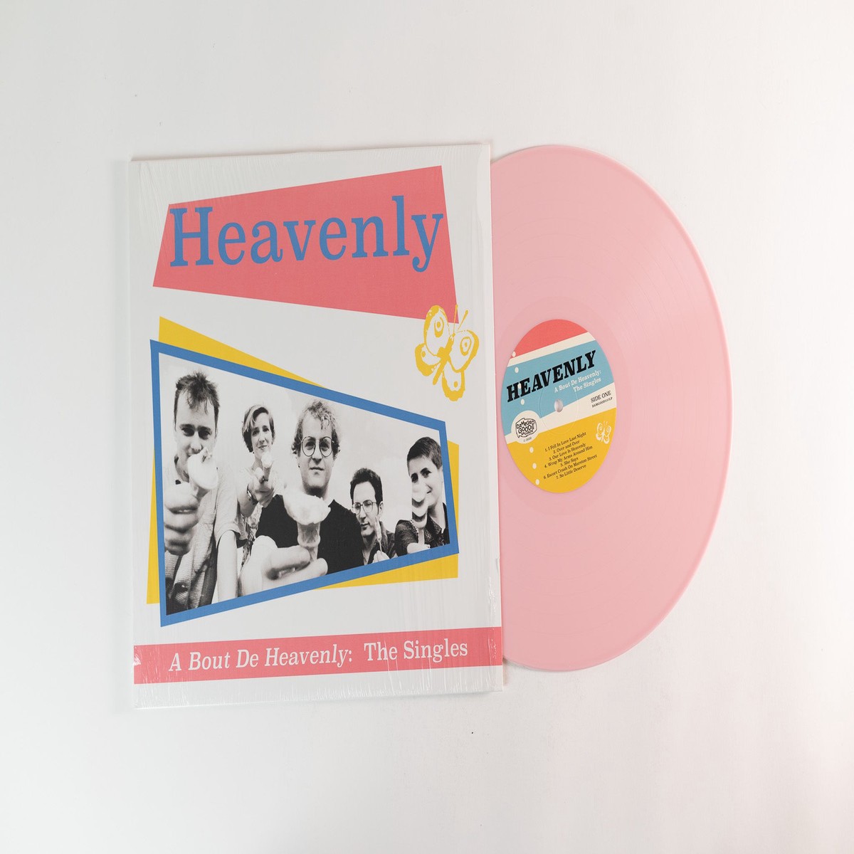 Heavenly – A Bout De Heavenly The Singles on Damaged Goods – Pink Vinyl