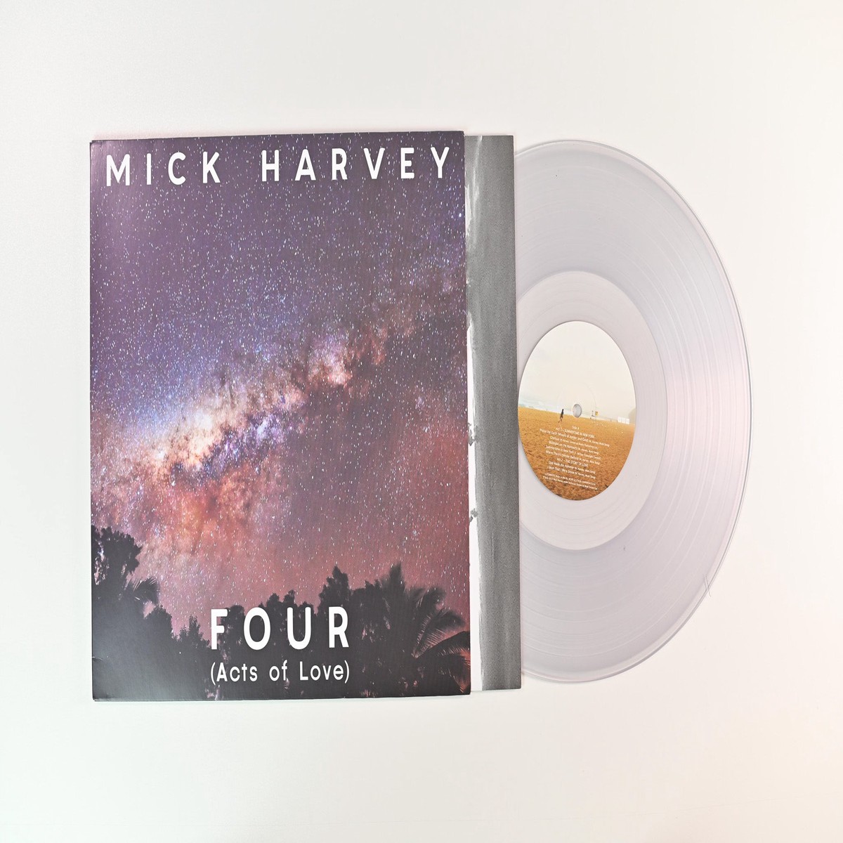 Mick Harvey – Four (Acts Of Love) on Mute – Clear Vinyl