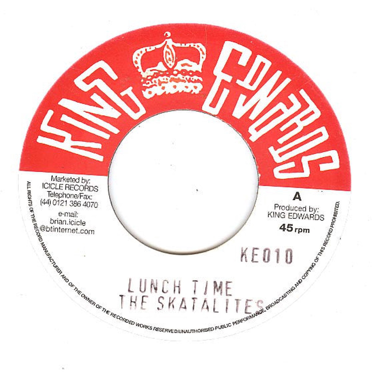 The Skatalites Higgs Wilson - Lunch Time Gone Is Yesterday (7 Single RE) - NEW