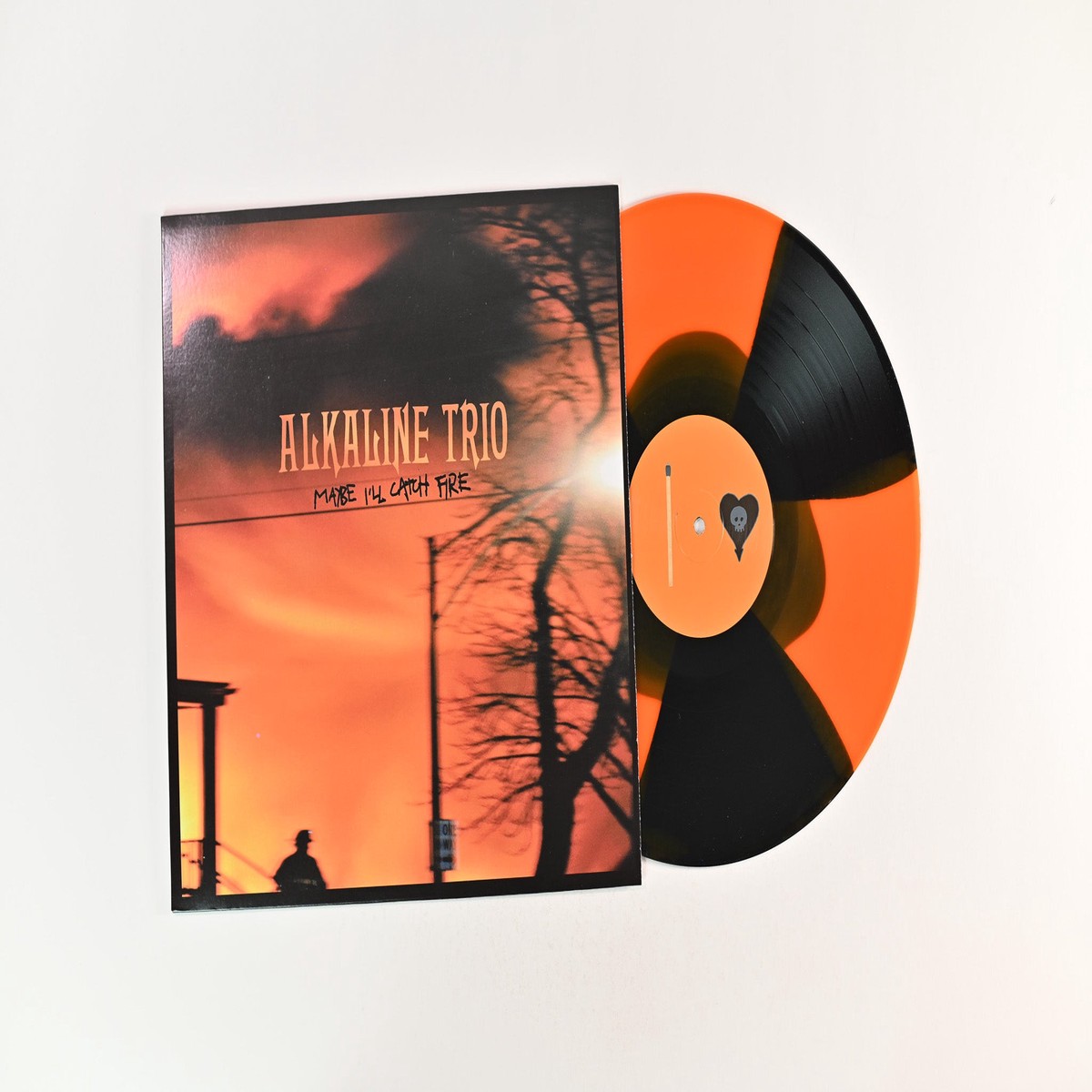 Alkaline Trio - Maybe Ill Catch Fire on Asian Man Ltd Triple Button OrangeBlack Reissue
