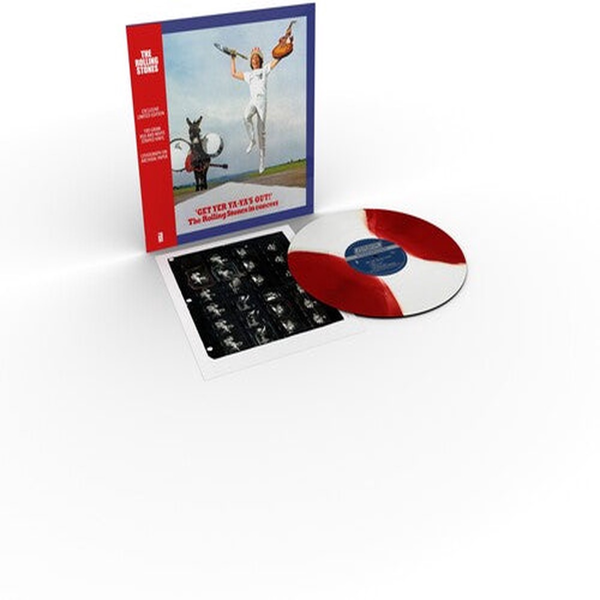 DAMAGED The Rolling Stones - Get Yer Ya-Yas Out The Rolling Stones In Concert Red White Vinyl