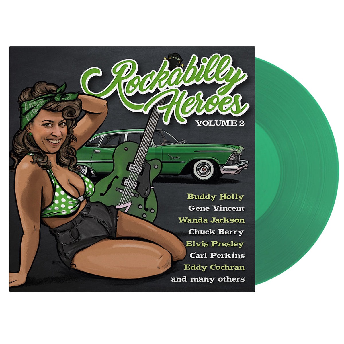 Various Artists - Rockabilly Heroes Vol 2 Transparent Green Vinyl